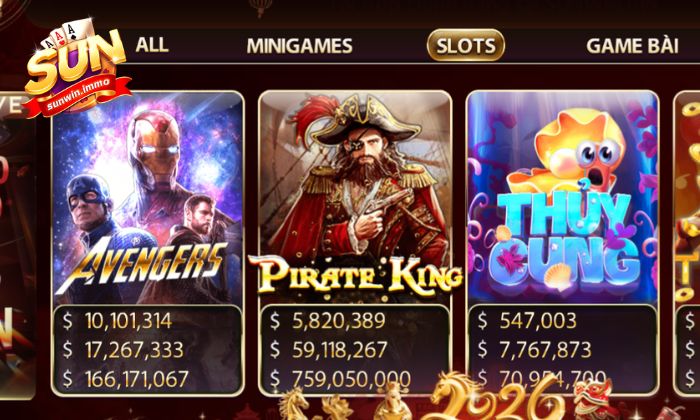 Vào mục slot sau đó chọn Avenger