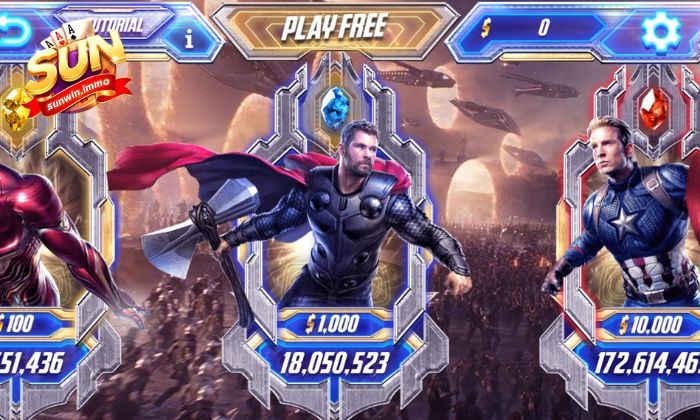 Sử dụng tính năng chơi thử của game Avenger Sunwin trước khi chơi thật