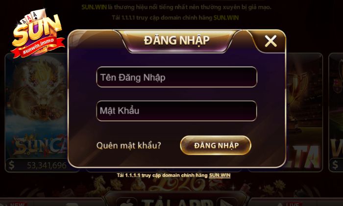 Đăng nhập Sunwin bằng máy tính với vài bước đơn giản