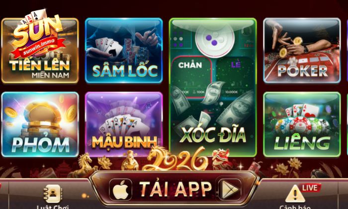 Game bài Sunwin đa dạng với luật chơi rõ ràng