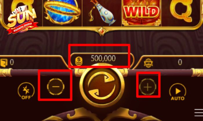 Điều chỉnh mức cược khi tham gia chơi Tây Du Thần Khí